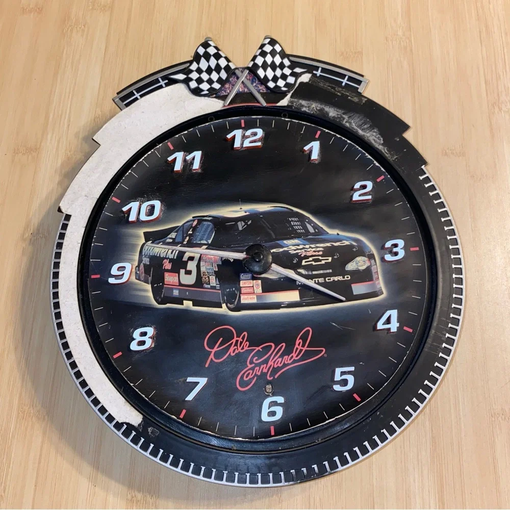 Vintage Emson Dale Earnhardt Racing 2000 Clock Home Decor Nascar